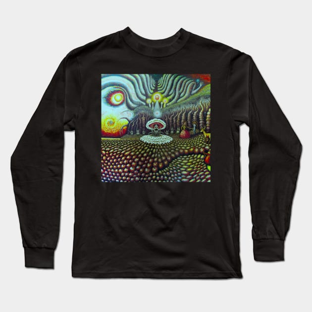 Hellscape Horror Long Sleeve T-Shirt by Tirsatns Stuff